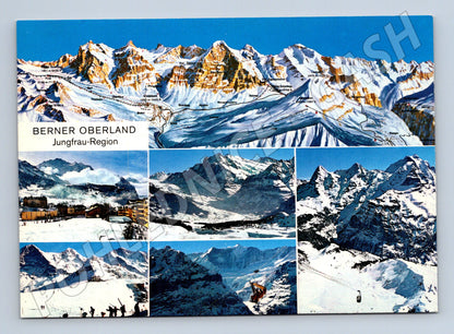 Pohlednice Jungfrau Region Berner Oberland koláž (M15890)
