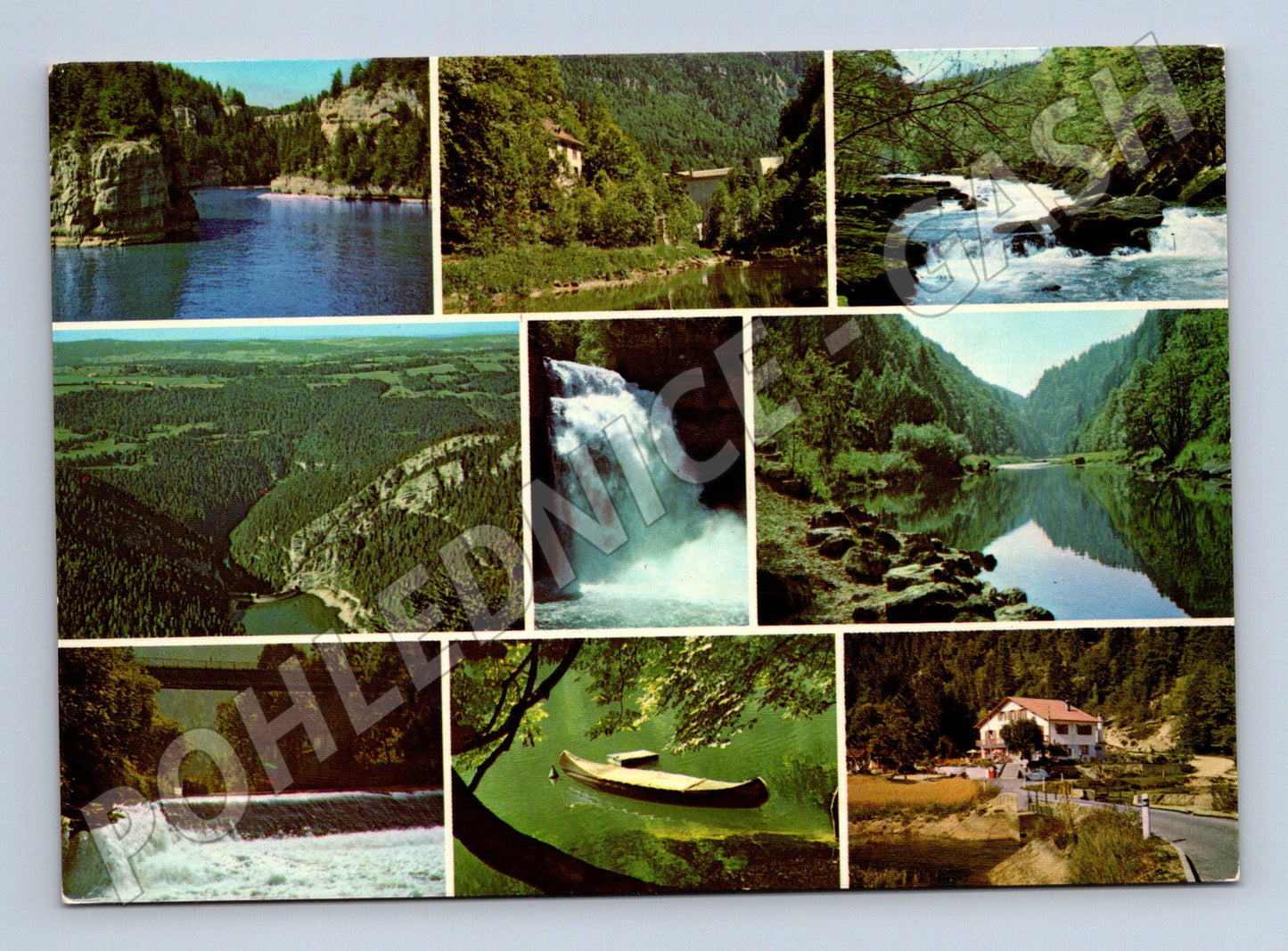 Pohlednice Le Doubs Švýcarsko krajina 1969 (M15892)