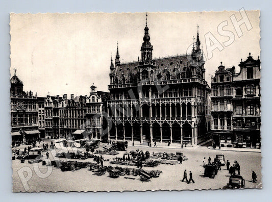 Pohlednice Brusel Grand Place Maison du Roi 1948 (M15893)