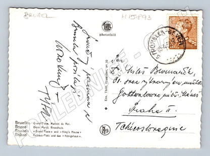 Pohlednice Brusel Grand Place Maison du Roi 1948 (M15893)