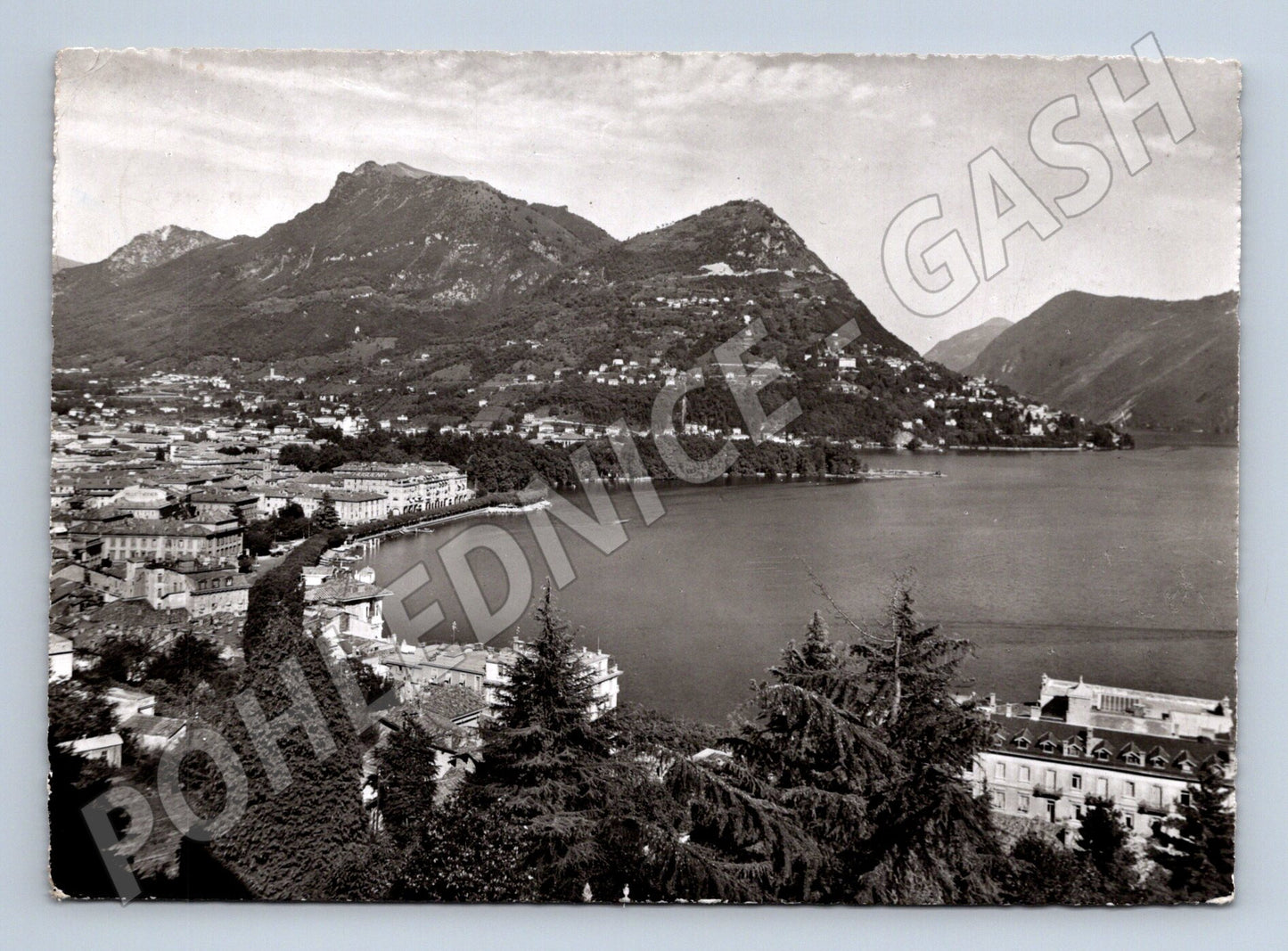 Pohlednice Lugano Monte Brè Švýcarsko 1957 (M15896)