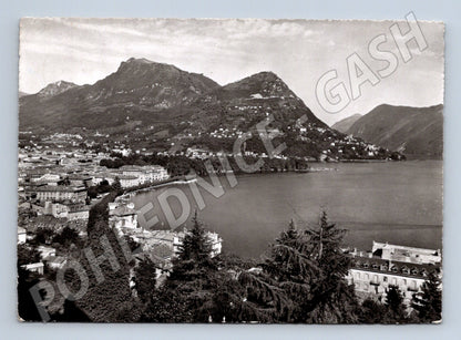 Pohlednice Lugano Monte Brè Švýcarsko 1957 (M15896)