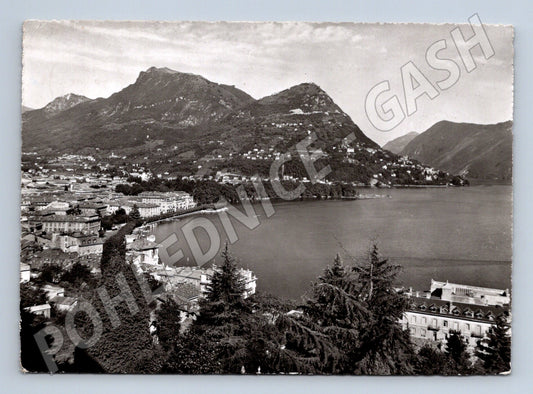 Pohlednice Lugano Monte Brè Švýcarsko 1957 (M15896)