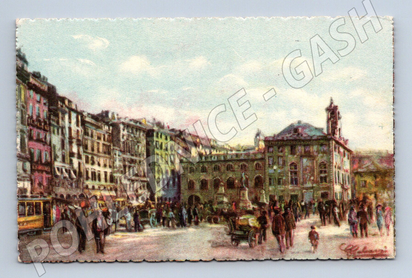 Pohlednice Genova Palazzo S. Giorgio Piazza Caricamento (M15899)
