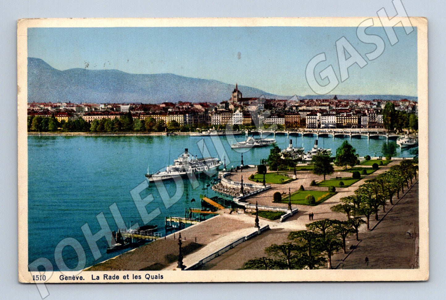 Pohlednice Ženeva La Rade et les Quais 1931 (M15901)