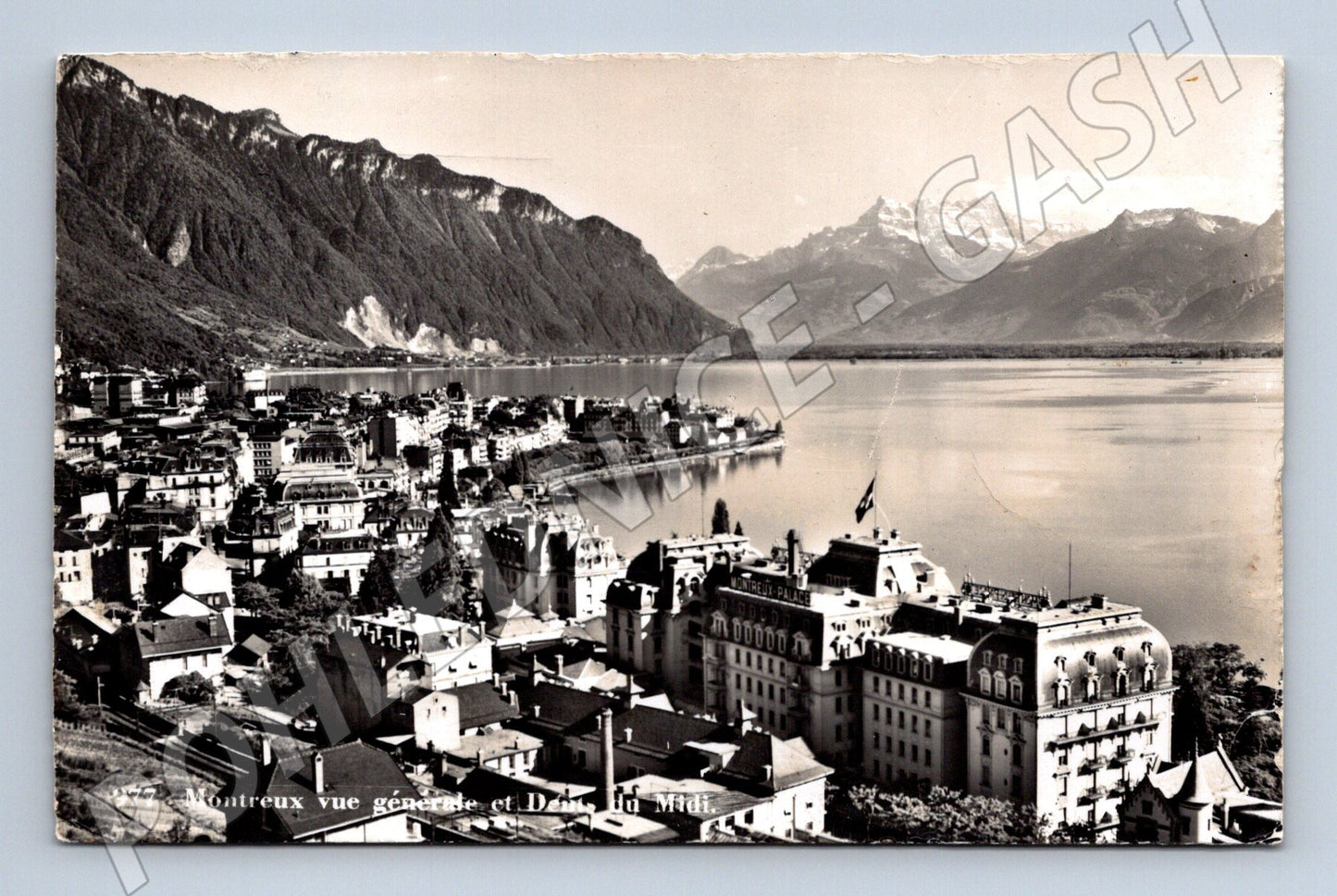 Pohlednice Montreux Ženevské jezero Dent du Midi (M15917)
