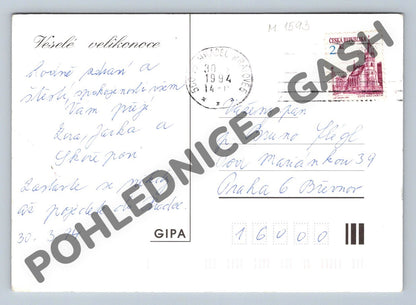 Pohlednice Kuřátka pomlázka vajíčka ČR 1994 (M1593)