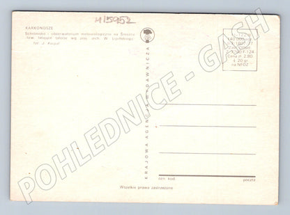 Pohlednice Karkonosze Sněżka meteorologická observatoř chata (M15952)