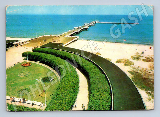 Pohlednice Polsko Sopot molo Baltské moře prošlá poštou (M15957)