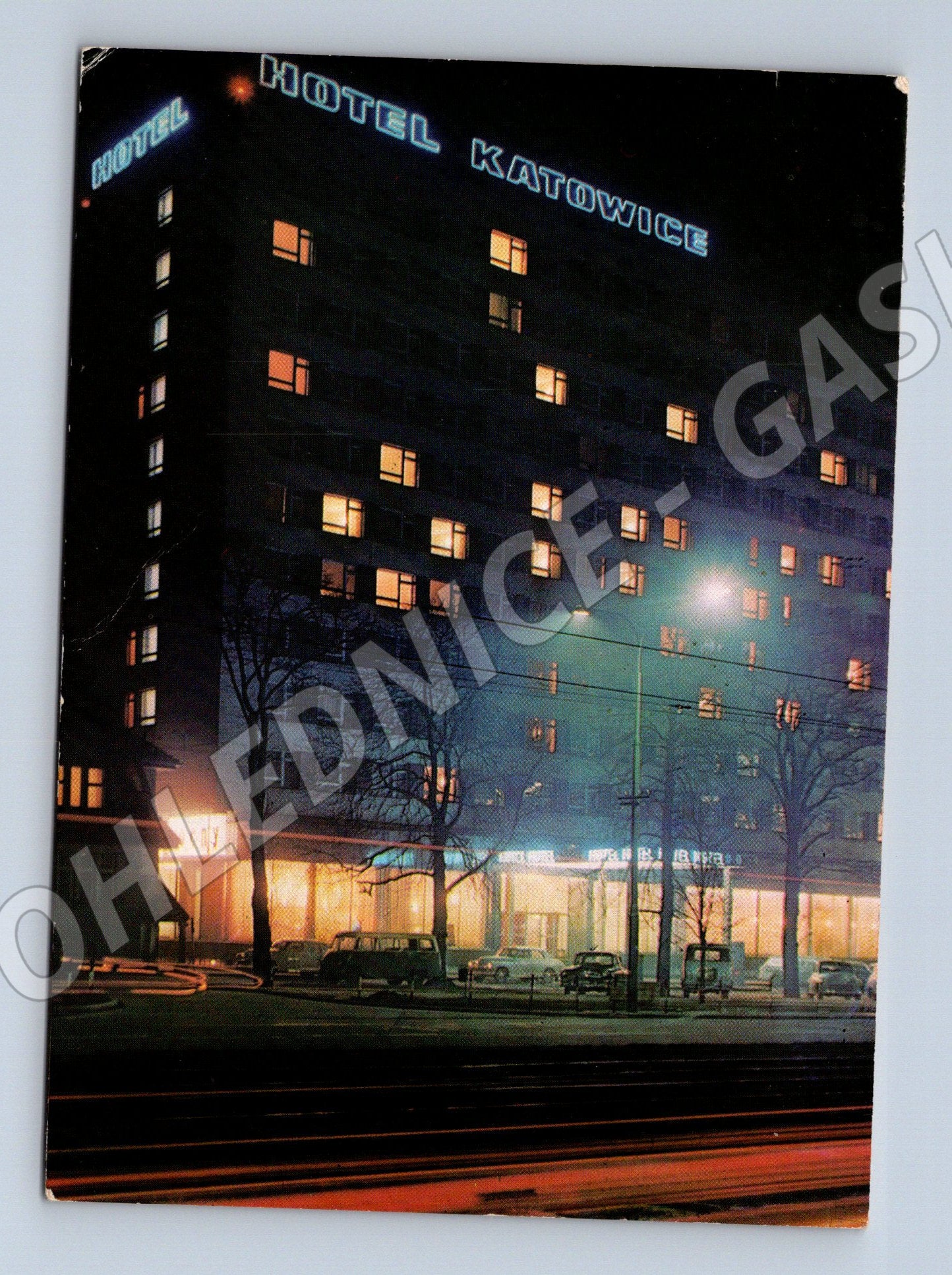 Pohlednice Hotel Katowice Polsko 1971 známka (M15965)