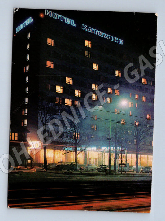 Pohlednice Hotel Katowice Polsko 1971 známka (M15965)