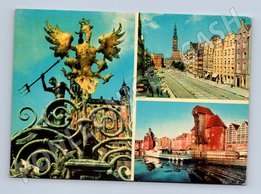 Pohlednice Gdaňsk Neptunova fontána Długi Targ (M15970)