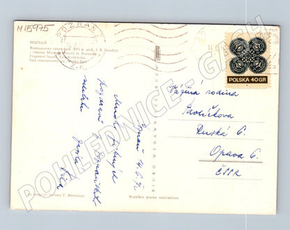 Pohlednice Poznaň renesanční radnice Polsko (M15975)