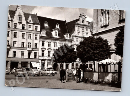 Pohlednice Wrocław náměstí auta 1962 (M15978)