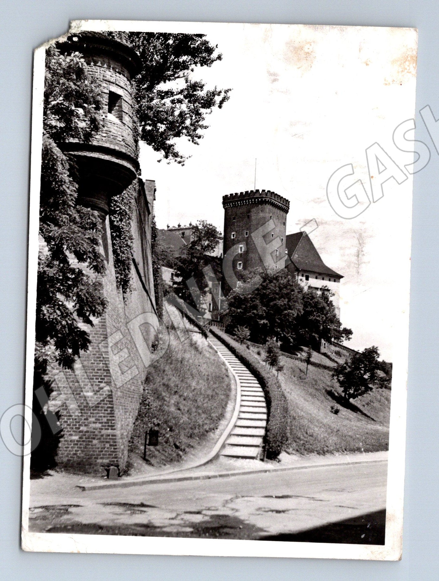 Pohlednice Kraków Wawel fragment zámku 1960 (M15982)