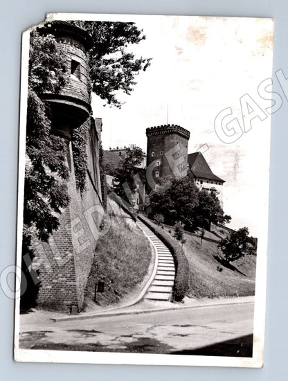 Pohlednice Kraków Wawel fragment zámku 1960 (M15982)