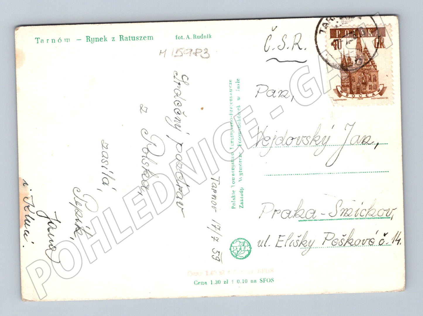 Pohlednice Tarnów Rynek radnice Polsko (M15983)