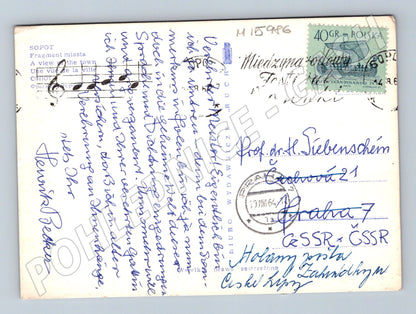 Pohlednice Sopot historická 60. léta Polsko (M15986)