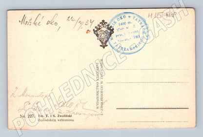 Pohlednice Tatry Czarny Staw Morskie Oko 1934 (M15988)