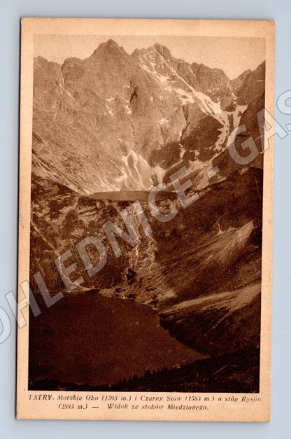Pohlednice Tatry Morskie Oko Černý štít (M15989)