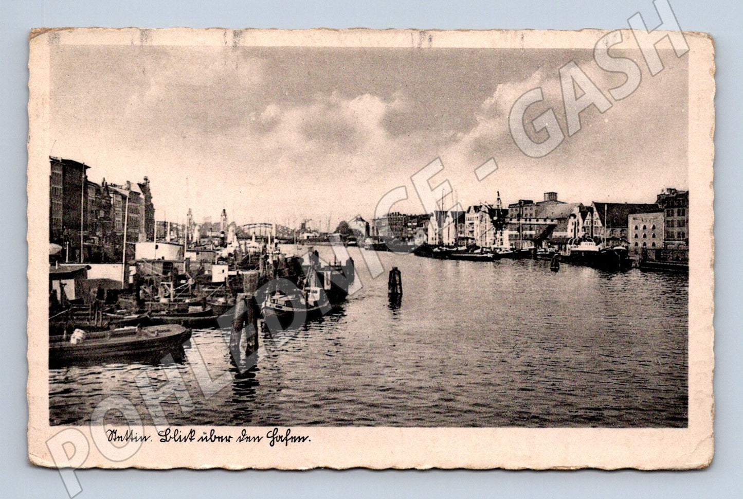 Pohlednice Stettin přístav lodě 1943 (M15990)