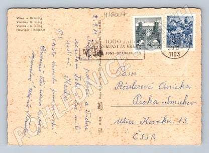 Pohlednice Vídeň Grinzing heuriger 1971 (M16007)