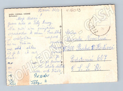 Pohlednice Vídeň Belvedere 1972 (M16013)