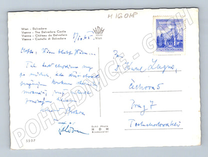 Pohlednice Vídeň Belvedere barevná (M16018)