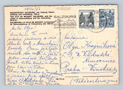 Pohlednice Salzburg pevnost Hohensalzburg (M16028)