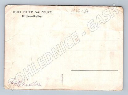 Pohlednice Salzburg Pitter Keller restaurace (M16037)