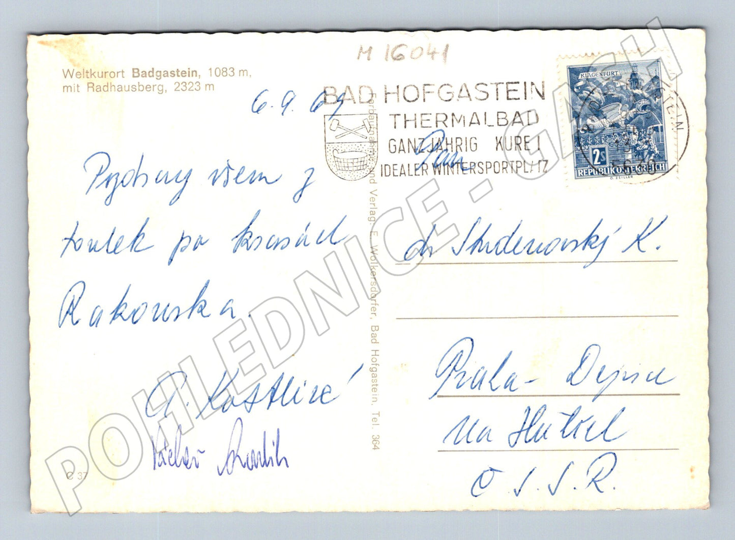 Pohlednice Badgastein historická 1964 (M16041)