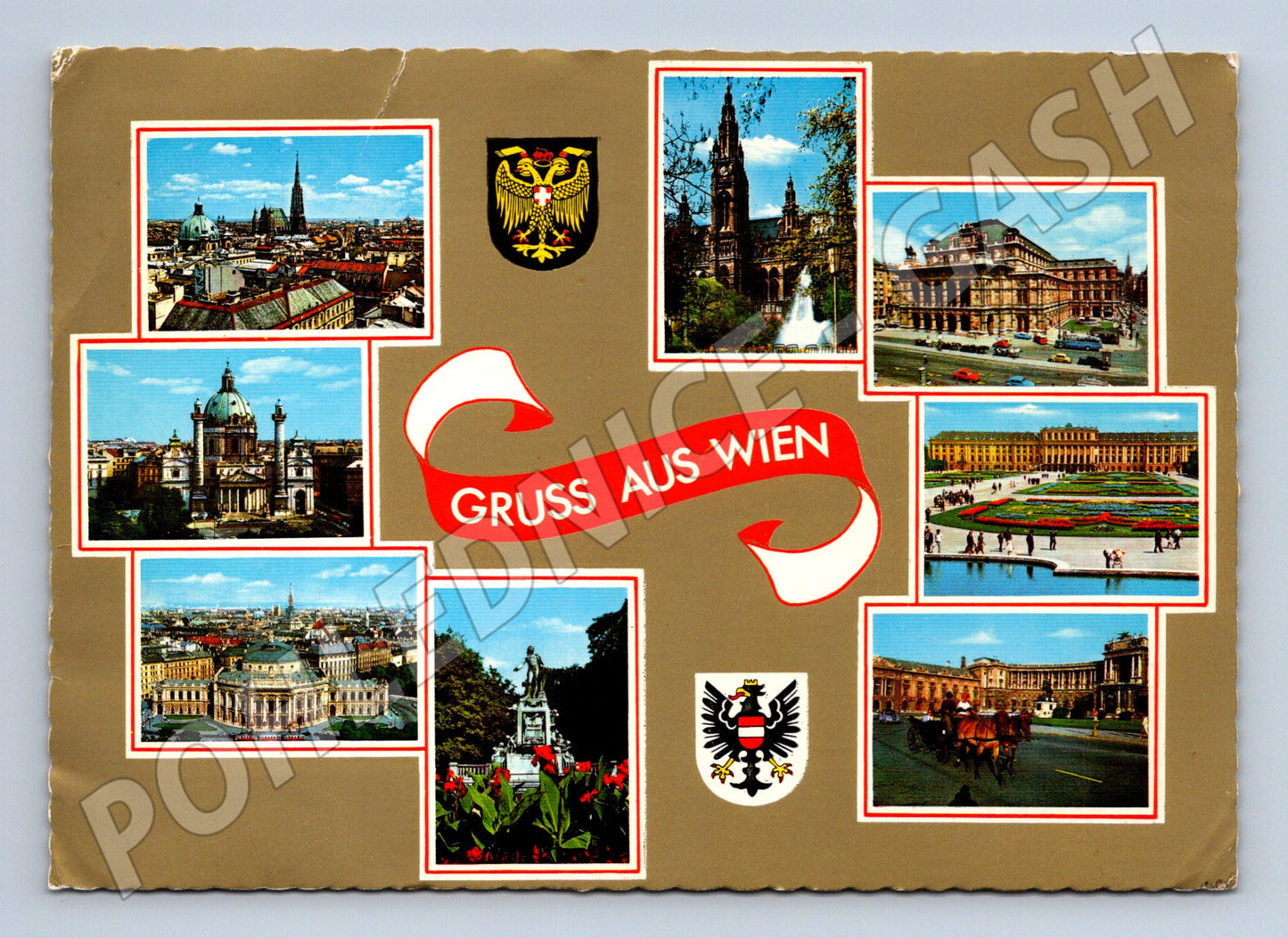 Pohlednice Gruss aus Wien Vídeň Rakousko více záběrů (M16050)