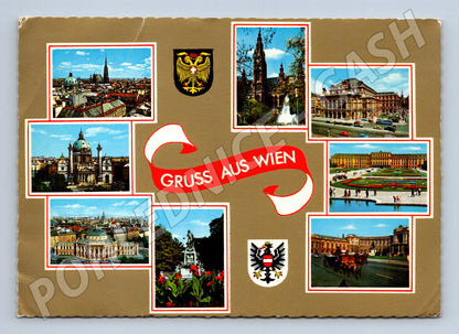 Pohlednice Gruss aus Wien Vídeň Rakousko více záběrů (M16050)