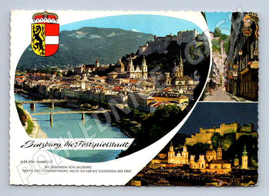 Pohlednice Salzburg město festivalů Rakousko více fotografií (M16053)