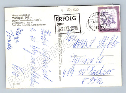 Pohlednice Mariazell zimní sporty Rakousko 1984 (M16056)