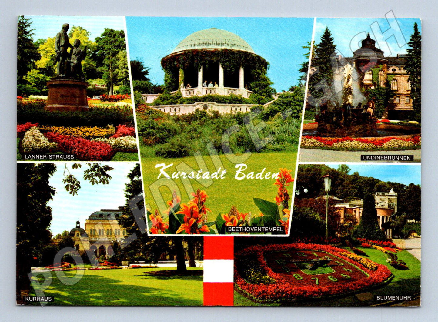 Pohlednice Baden bei Wien lázeňské město Rakousko (M16062)