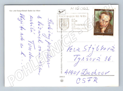 Pohlednice Baden bei Wien lázeňské město Rakousko (M16062)