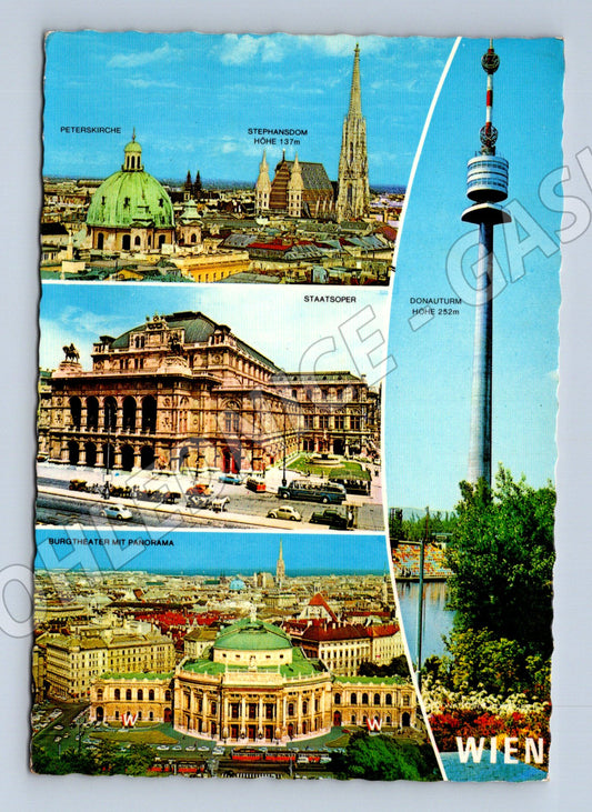 Pohlednice Vídeň památky Rakousko prošlá poštou 1980 (M16064)