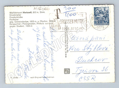Pohlednice Mariazell více záběrů Rakousko koláž (M16066)