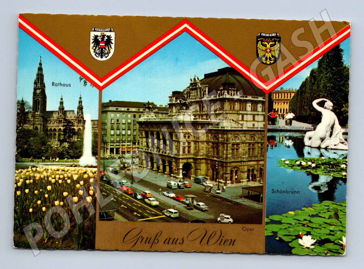 Pohlednice Vídeň Rathaus Oper Schönbrunn 1979 (M16075)