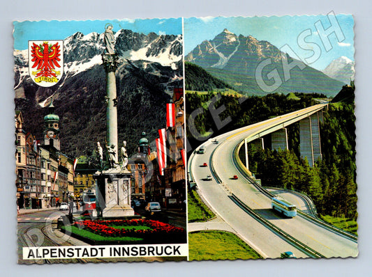 Pohlednice Innsbruck Alpy Europabrücke Rakousko (M16079)