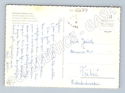Pohlednice Innsbruck Alpy Europabrücke Rakousko (M16079)