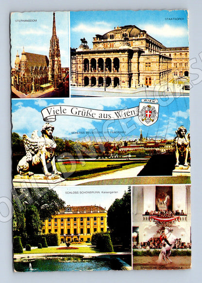 Pohlednice Vídeň více motivů Rakousko 1987 (M16083)