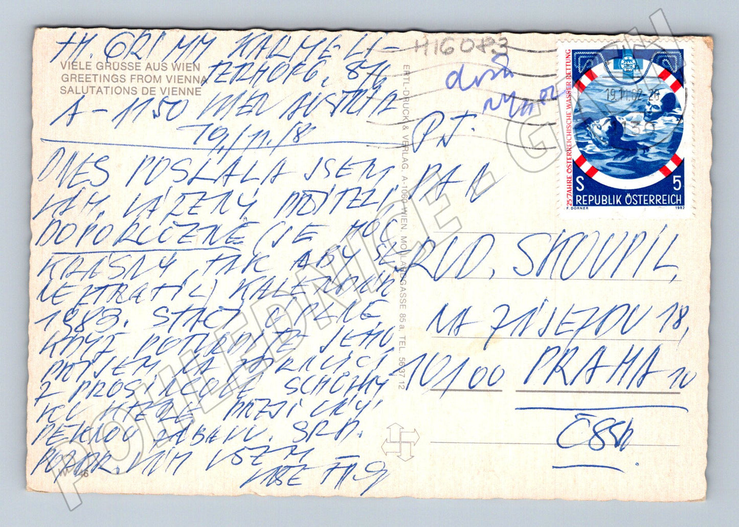 Pohlednice Vídeň více motivů Rakousko 1987 (M16083)