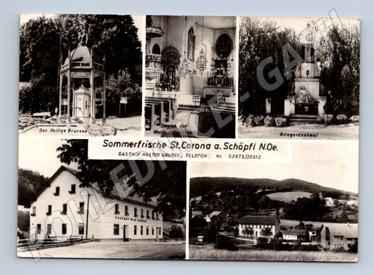 Pohlednice St Corona am Schöpfl Rakousko 1960 (M16087)