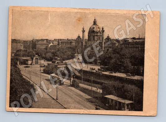 Pohlednice Vídeň Karlskirche Rakousko známka (M16088)