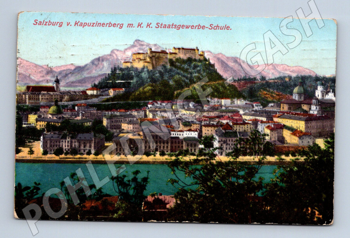 Pohlednice Salzburg Kapuzinerberg Rakousko 1914 (M16094)