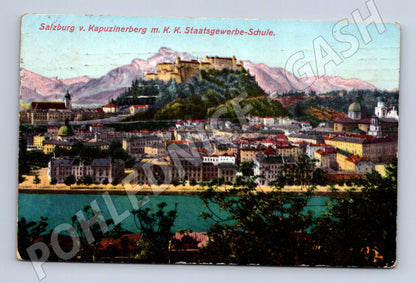 Pohlednice Salzburg Kapuzinerberg Rakousko 1914 (M16094)