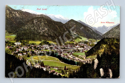 Pohlednice Bad Ischl Ruine Wildenstein Rakousko 1910 (M16095)