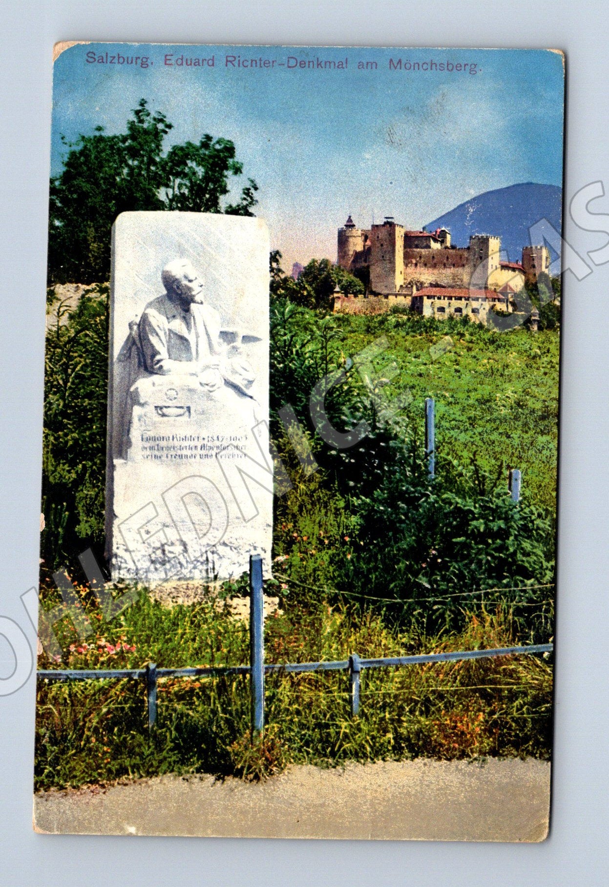 Pohlednice Salzburg Eduard Richter Denkmal 1915 (M16097)